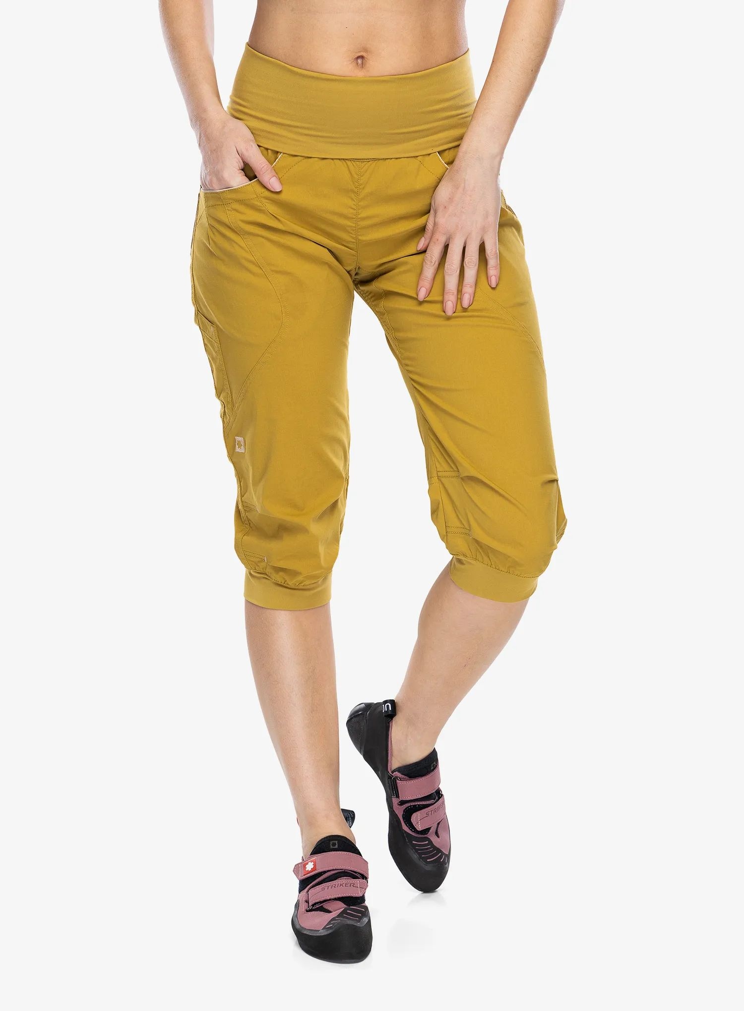 Spodenki wspinaczkowe damskie Ocun Noya Shorts yellow dried tobacco Xs