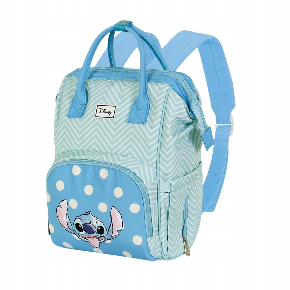 Plecak Miejski Dla Mamy Do Wózka Lilo i Stitch Disney Niebieski 25x40x20 cm