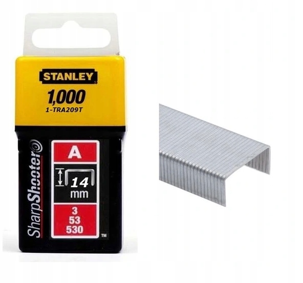 

Stanley Zszywka Zszywki 1000szt 14mm 14 1-tra209T