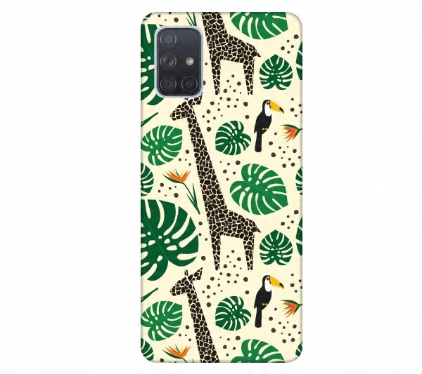

Etui wzory do Samsung Galaxy A71 Zyrafy tukany dzu