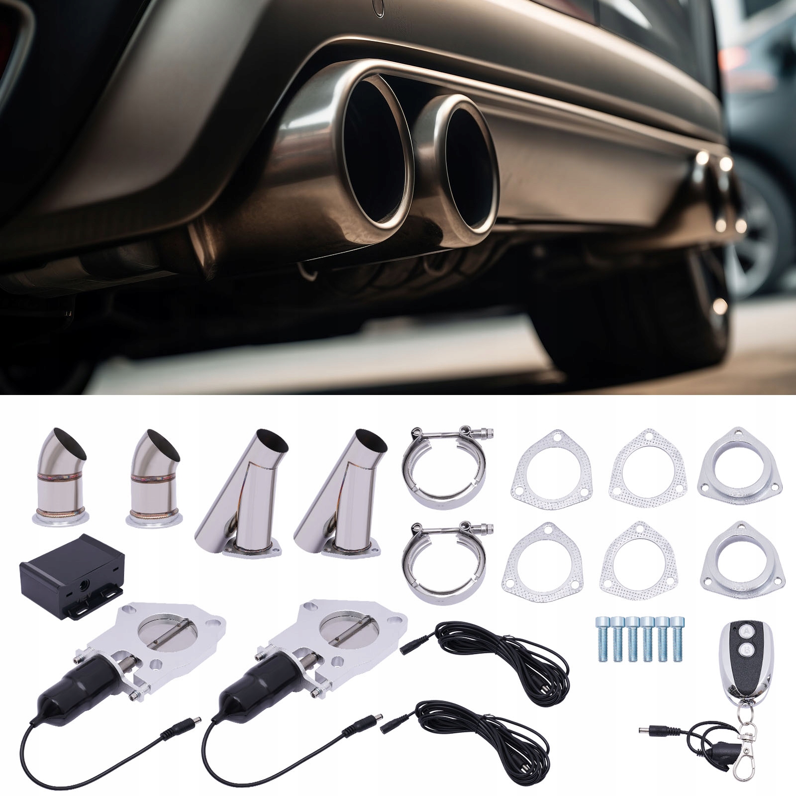 PODWóJNY 63MM/2.5"Ø ZAWóR WYDECHOWY ZE STALI Producent inny