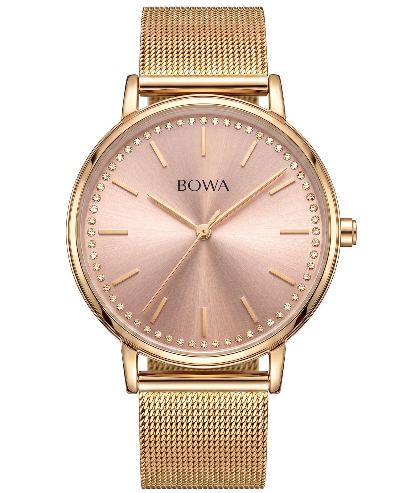 Hodinky Bowa Rio Rose-Gold Gold Mesh 38
