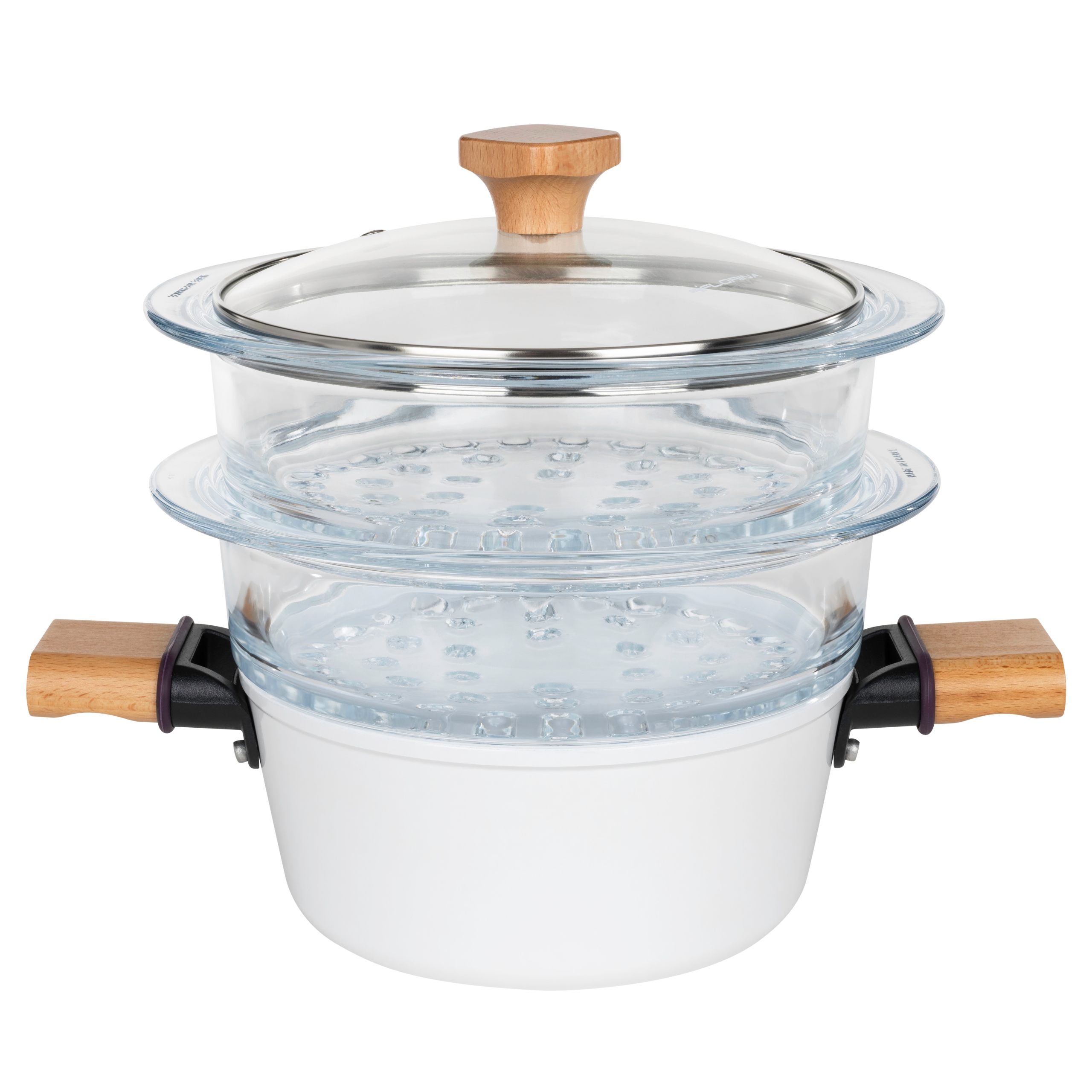 

Garnek Do Gotowania Na Parze Parowar 20CM +2 Sita