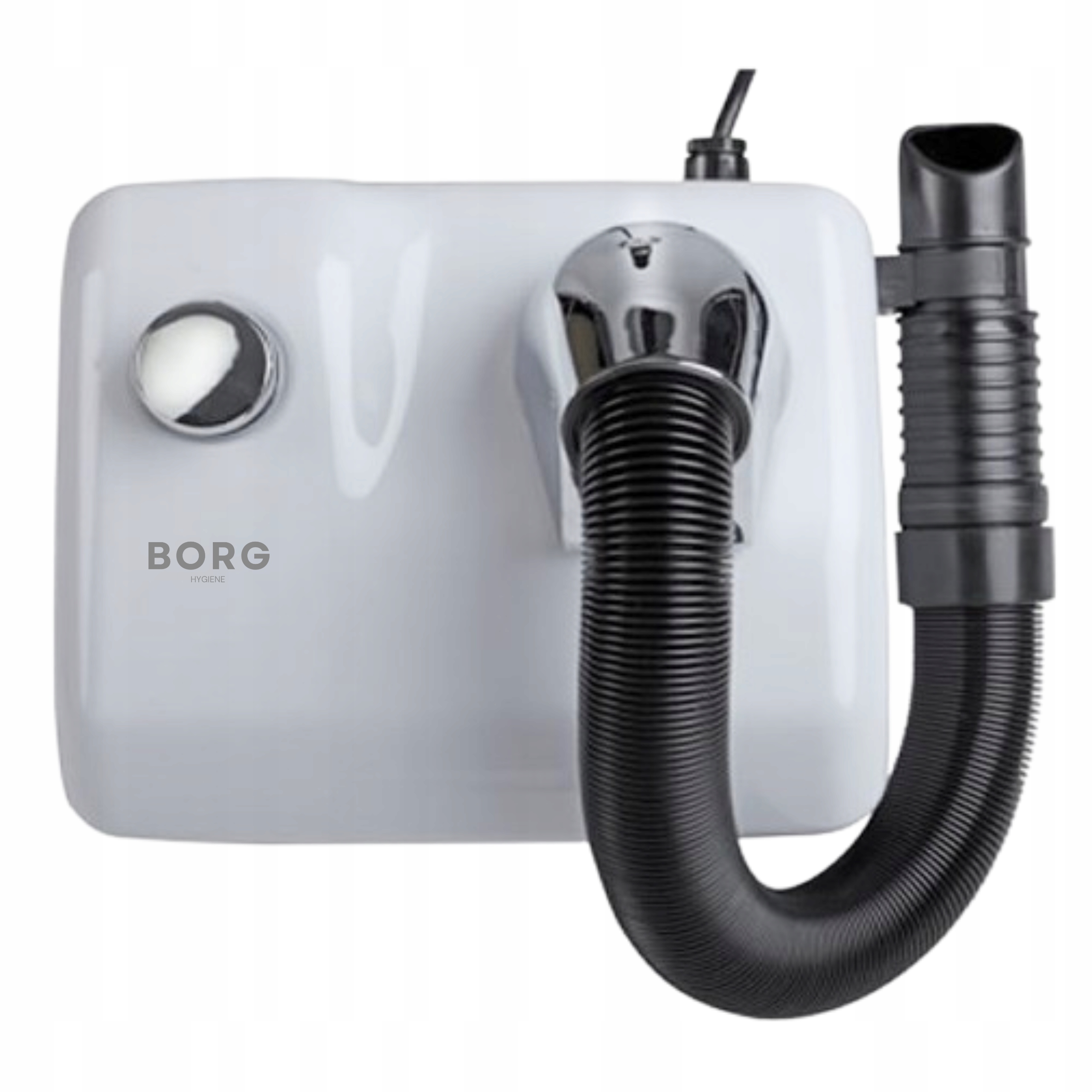 Sušička bazéna oceľová 1200W Borg Hair Jet White s hadicou, biela