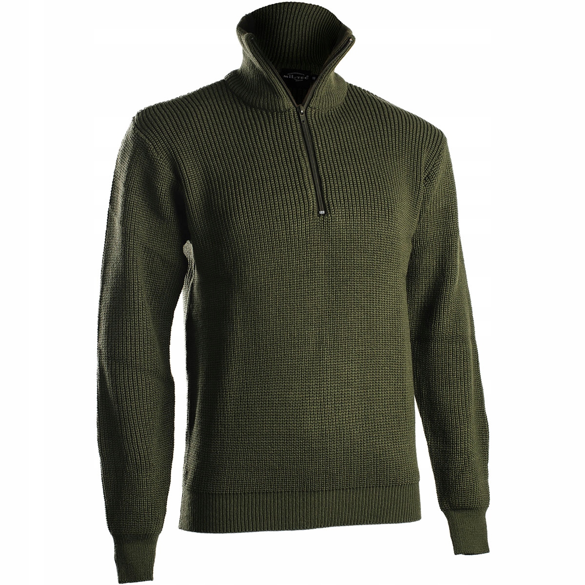 Teplý vojenský svetr Rolák Mikina s rolákem, Mil-Tec Islander Troyer olivová 50