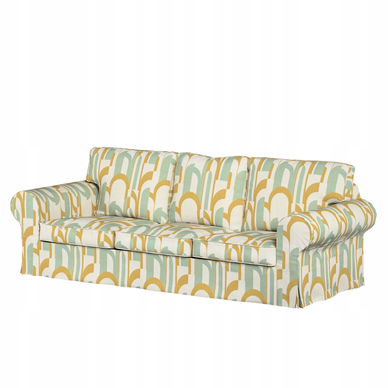 Potah na 3-místnou rozkládací pohovku Ektorp Ikea oranžový