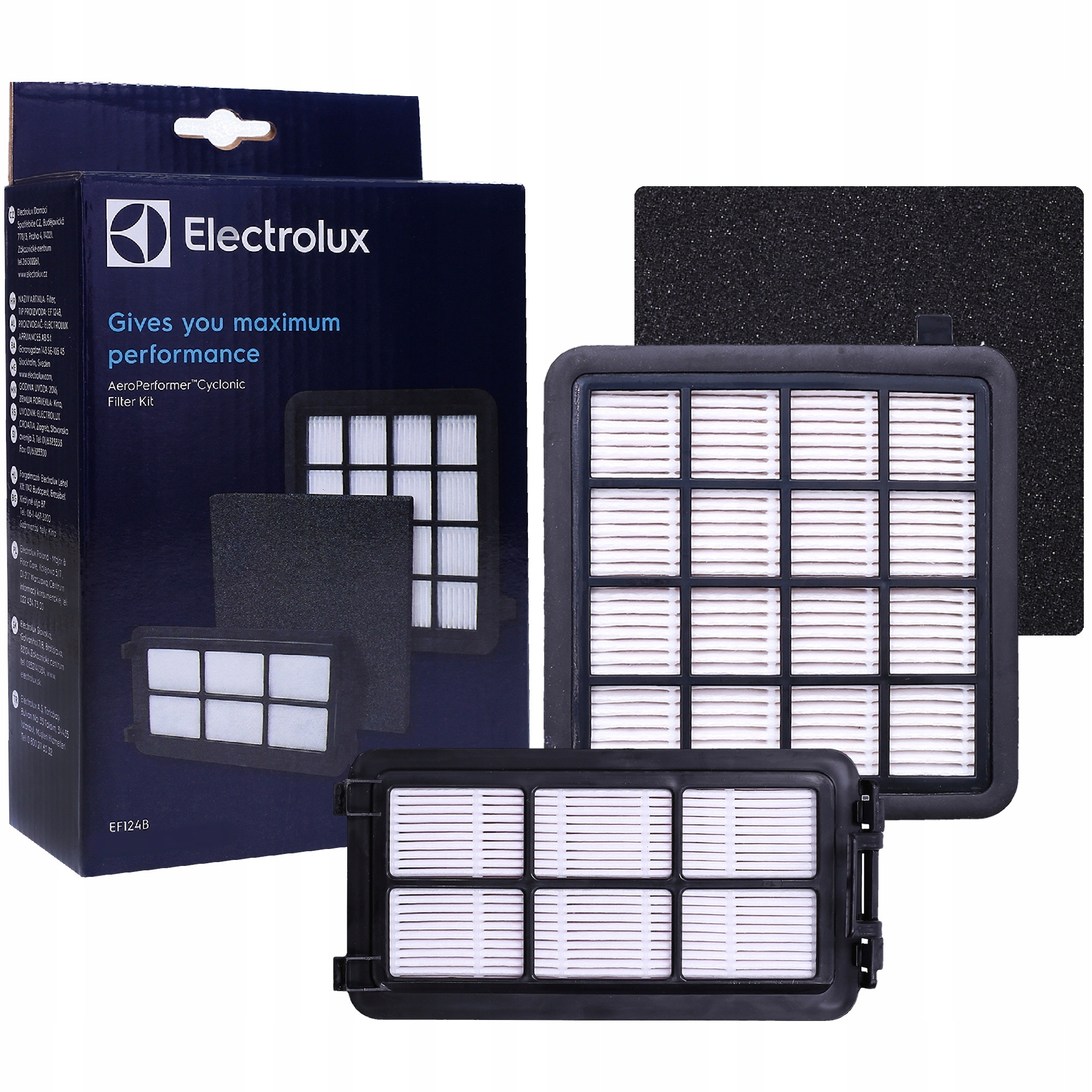 ZESTAW FILTRÓW Electrolux do odkurzacza AEG, Electrolux, Zanussi EF124B