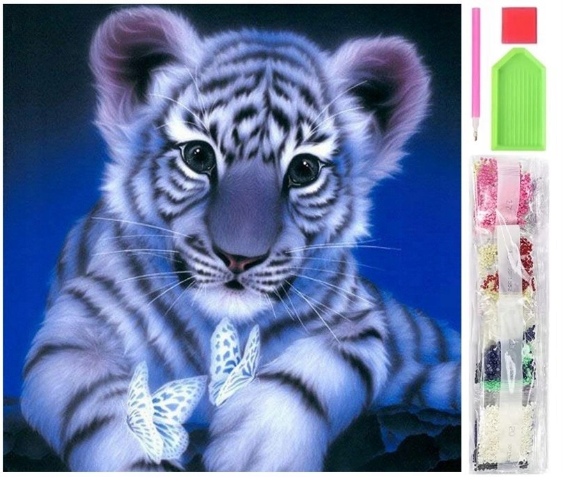 Výšivka Diamantová Mozaika Sada Diamond Painting Tiger 2329