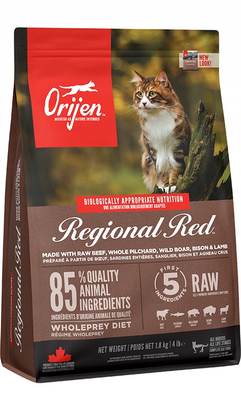 Orijen Regional Red Cat 1.8KG karma sucha dla kotów