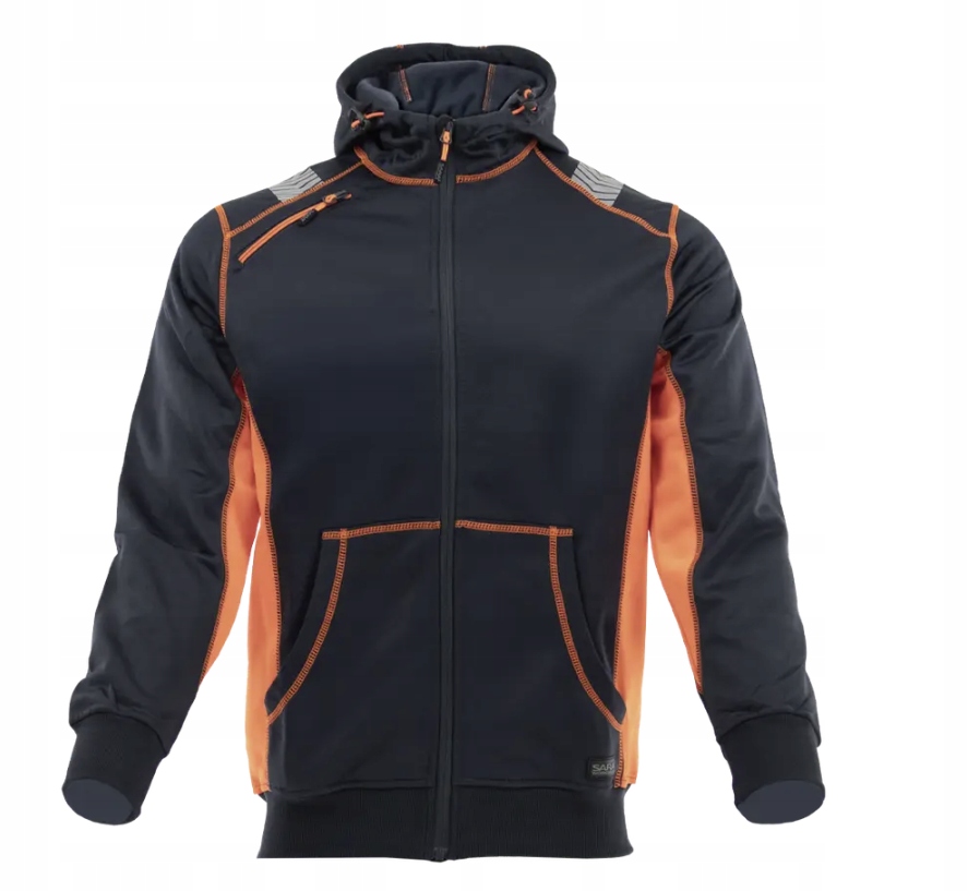 Bluza Dresowa, Robocza Rozpinana Comfort Neo Sara r. XL pomarańczowa