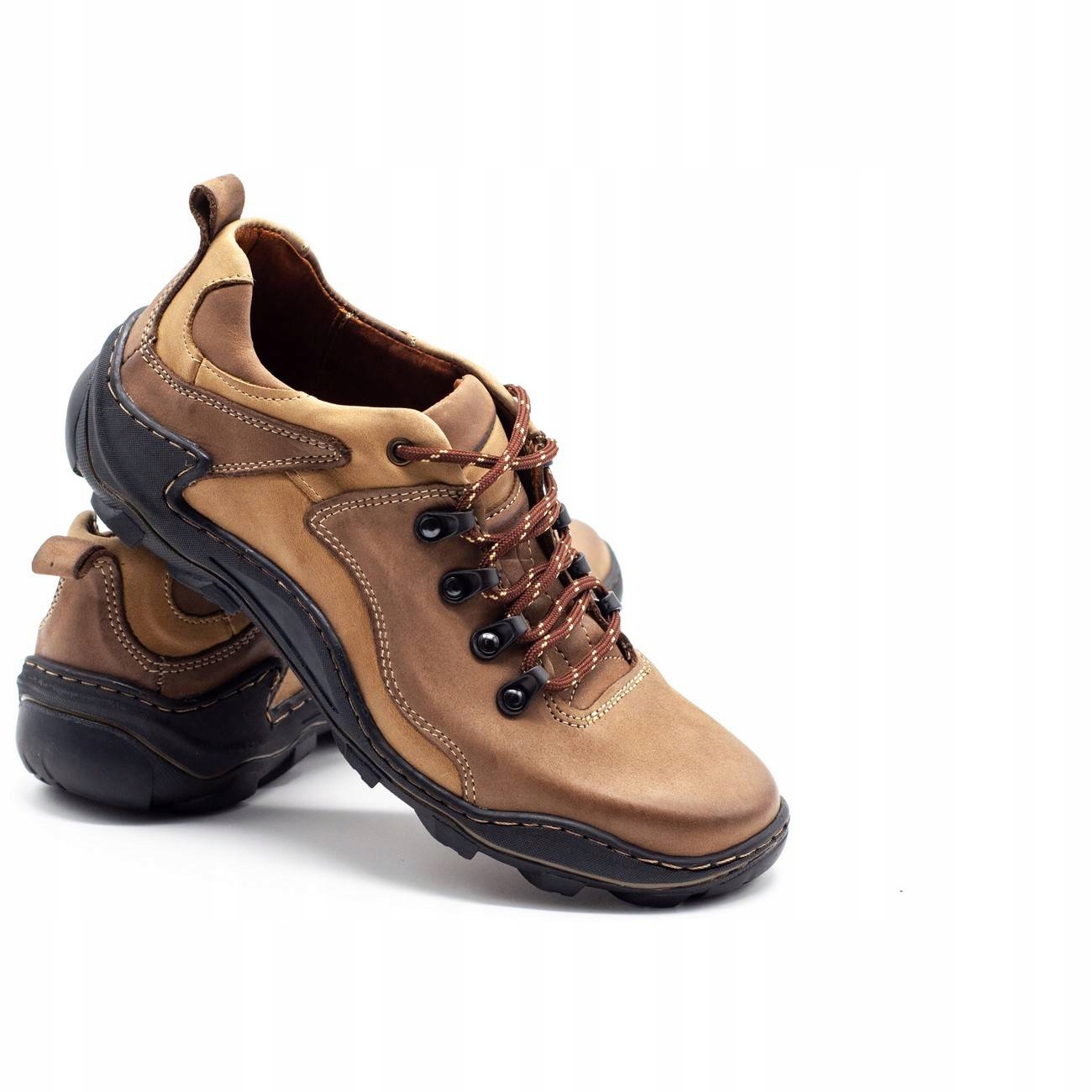 BUTY OLIVIER MĘSKIE TRAPERY 207 BRĄZ 43 Oryginalne opakowanie producenta pudełko