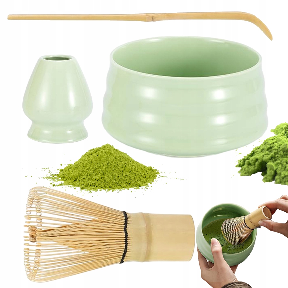 4 ks Set Štětec Na Čaj Podložka Pod Chasen Pro Matchy Keramická