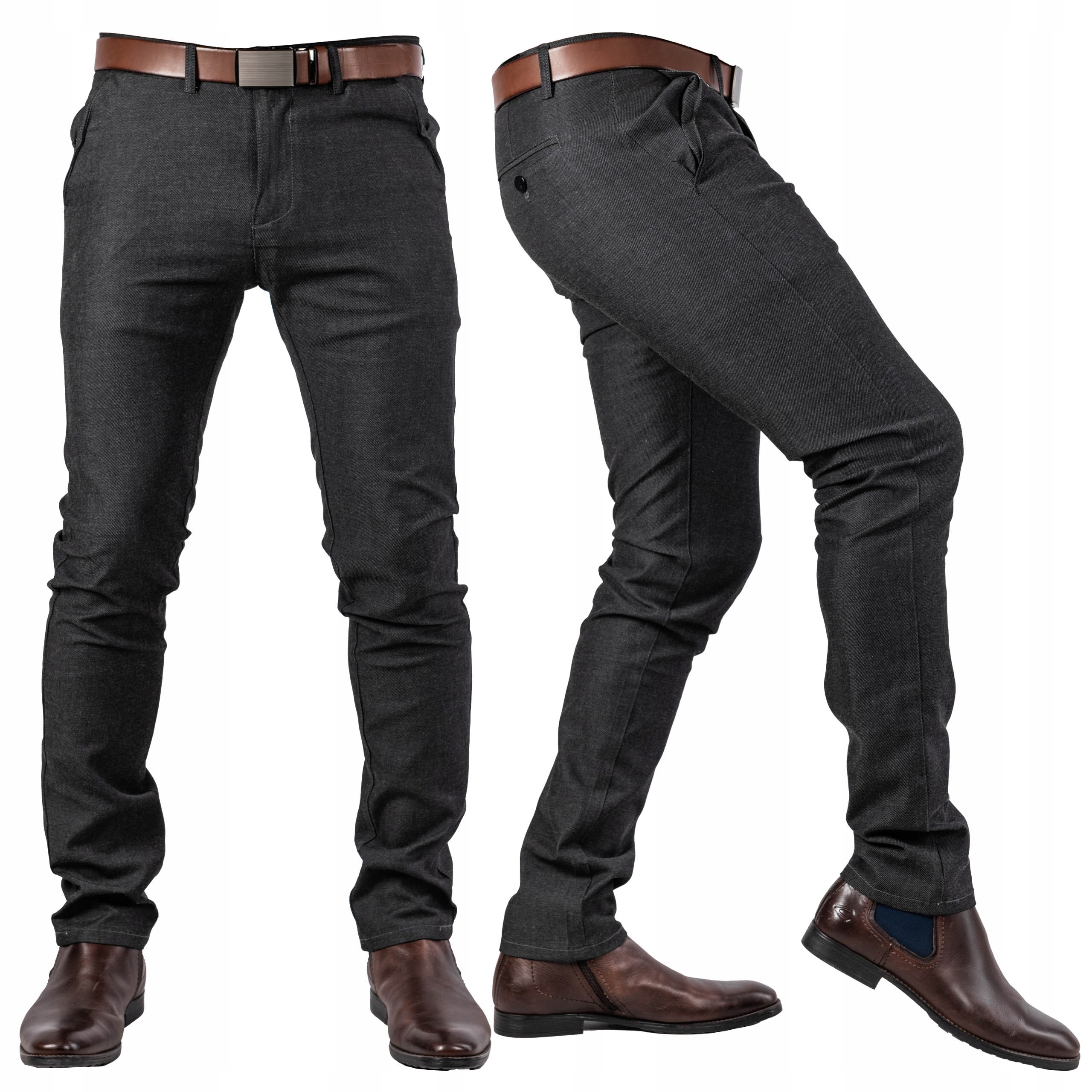 Pánské elegantní látkové kalhoty Chinosy Hoseda, velikost vel.