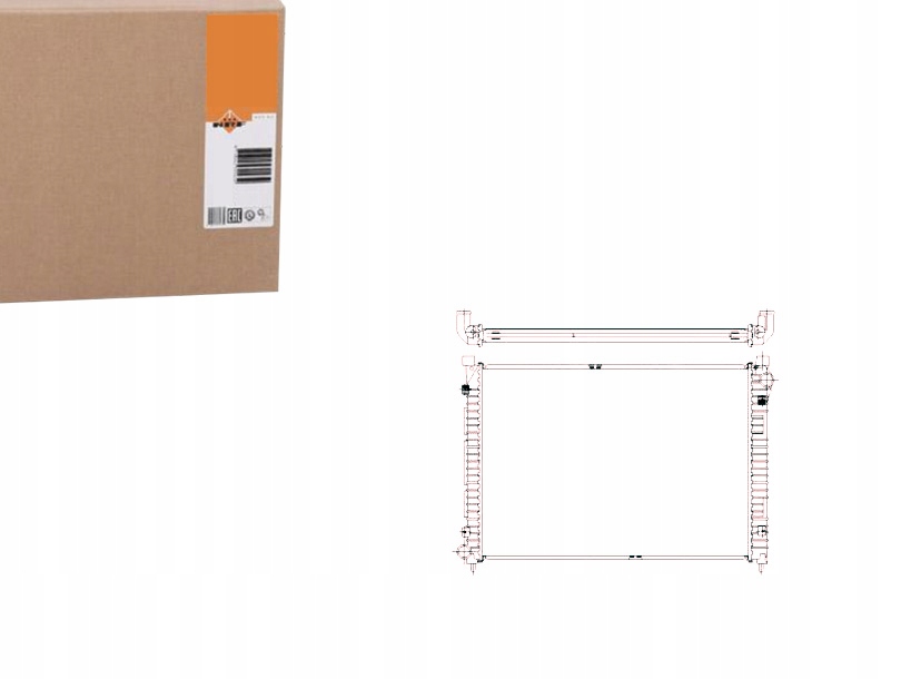 NRF CHŁODNICA ROVER FREELANDER 1,8 16V 98- NRF