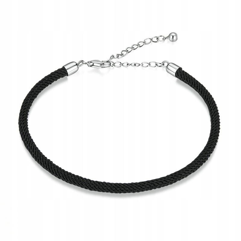 2 x Fraise provázkový náramek se stříbrem 925, přívěsek