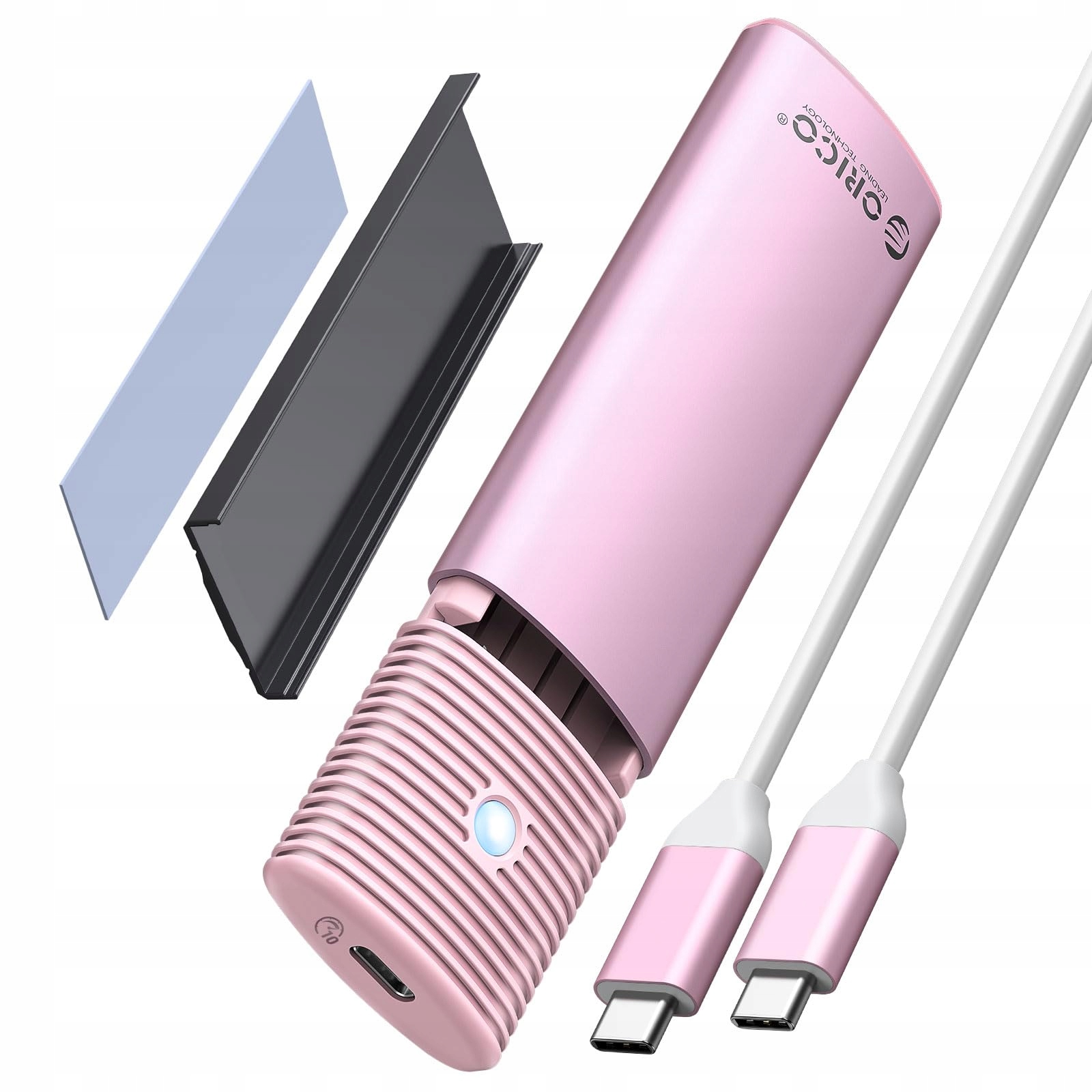 ORICO Adapter obudowy SSD M.2 NVMe SATA, z aluminium, bez narzędzi, USB C