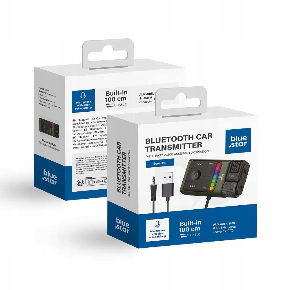 Blue Star transmiter bluetooth Equalizer BT64 czarny