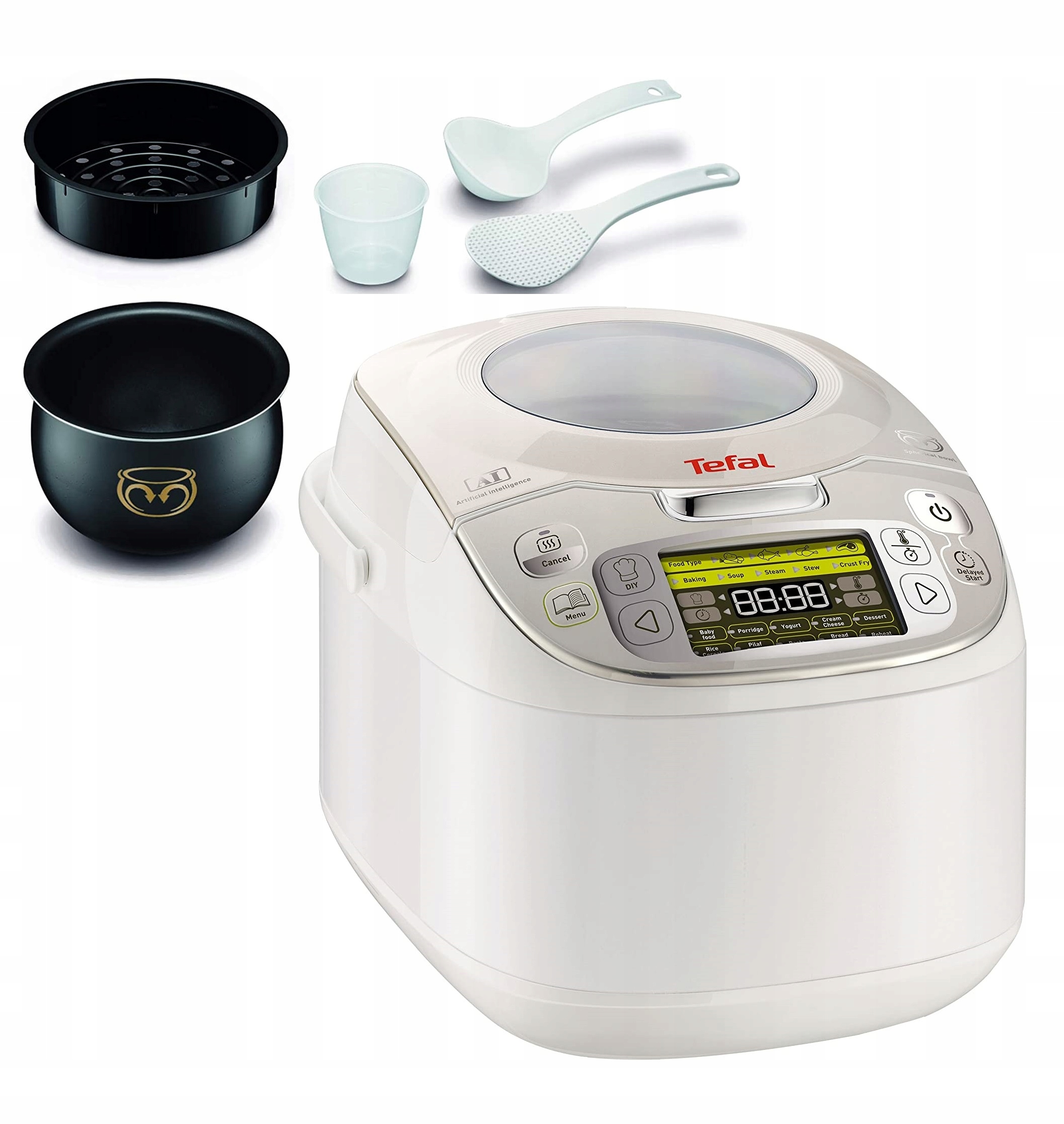Multicooker Multifunkční Hrnec Tefal Advanced RK812110 Sférická Mísa 5 L
