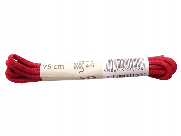 

Sznurowadła sznurówki bawełniane 75 cm czerwone 2
