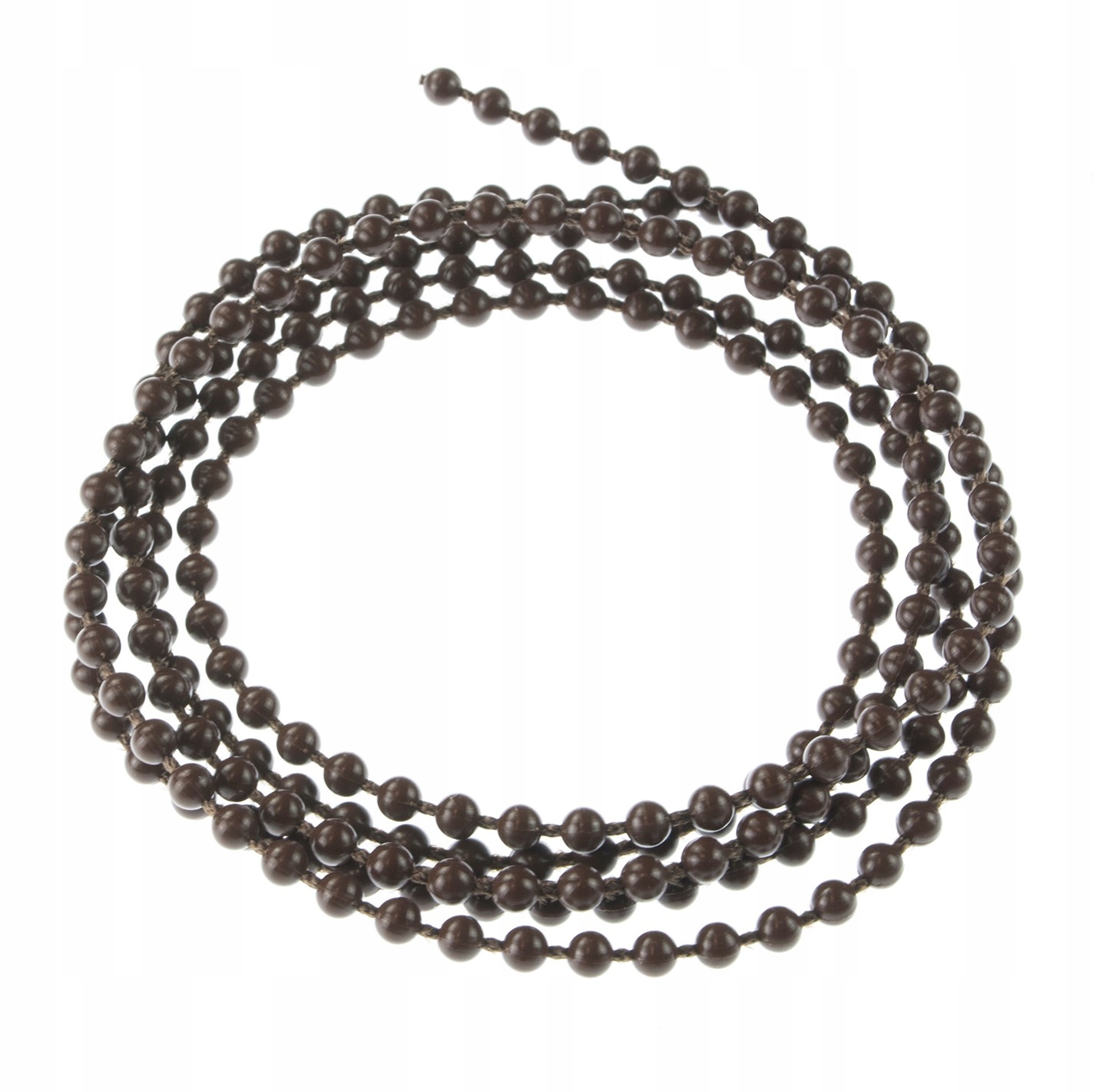 

Kulkowy łańcuszek do rolet 3 mm ciemny brąz