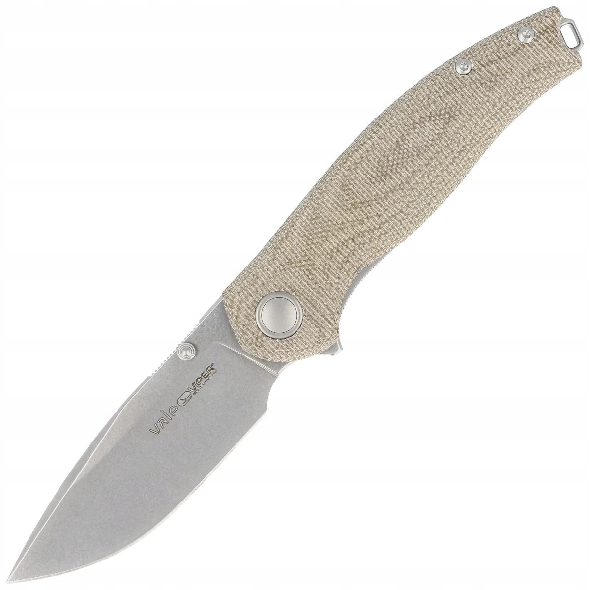 Nóż składany Viper Vale Green Canvas Micarta, Stonewashed (V6006CV)