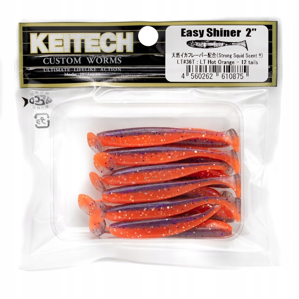 Keitech Easy Shiner 2"(5cm) LT#36 Hot Orange (op. 12szt) Na Okonie