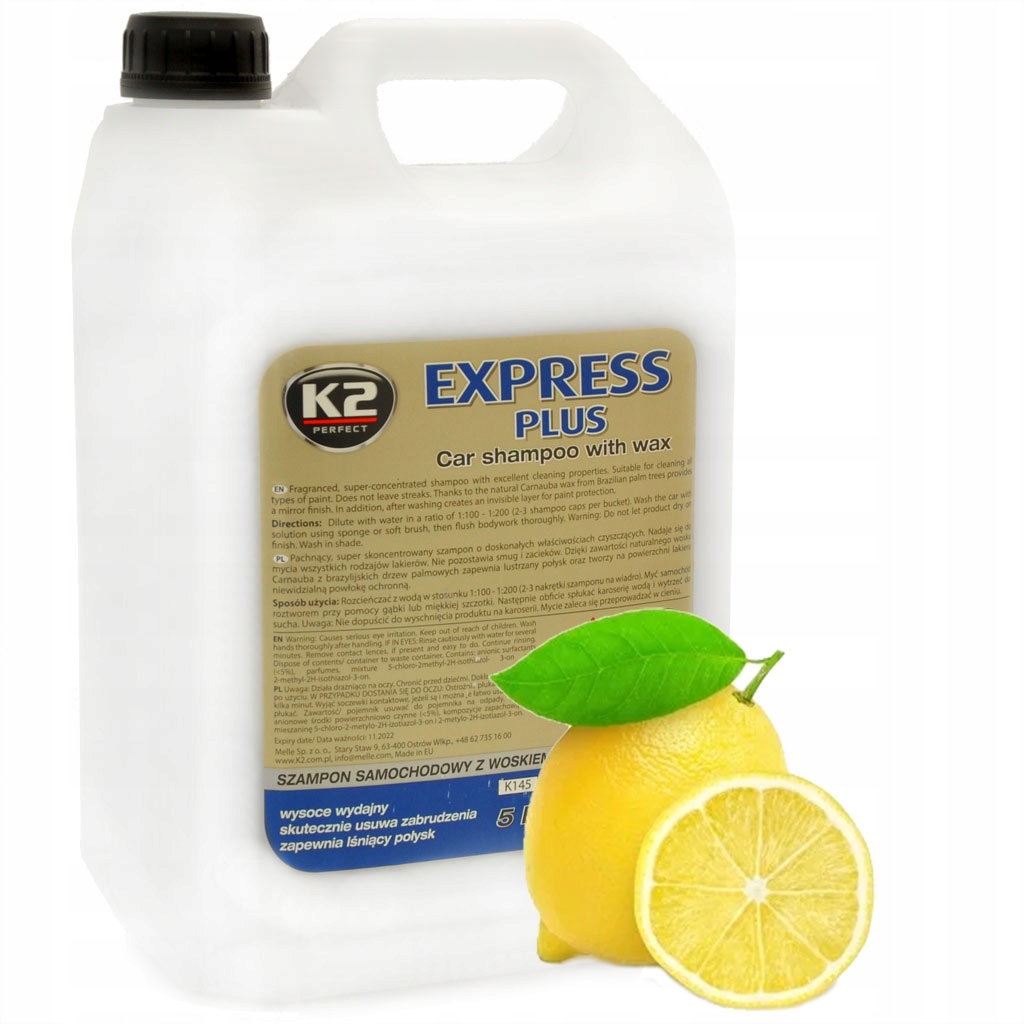 K2 express plus Szampon samochodowy z woskiem 5L Producent K2