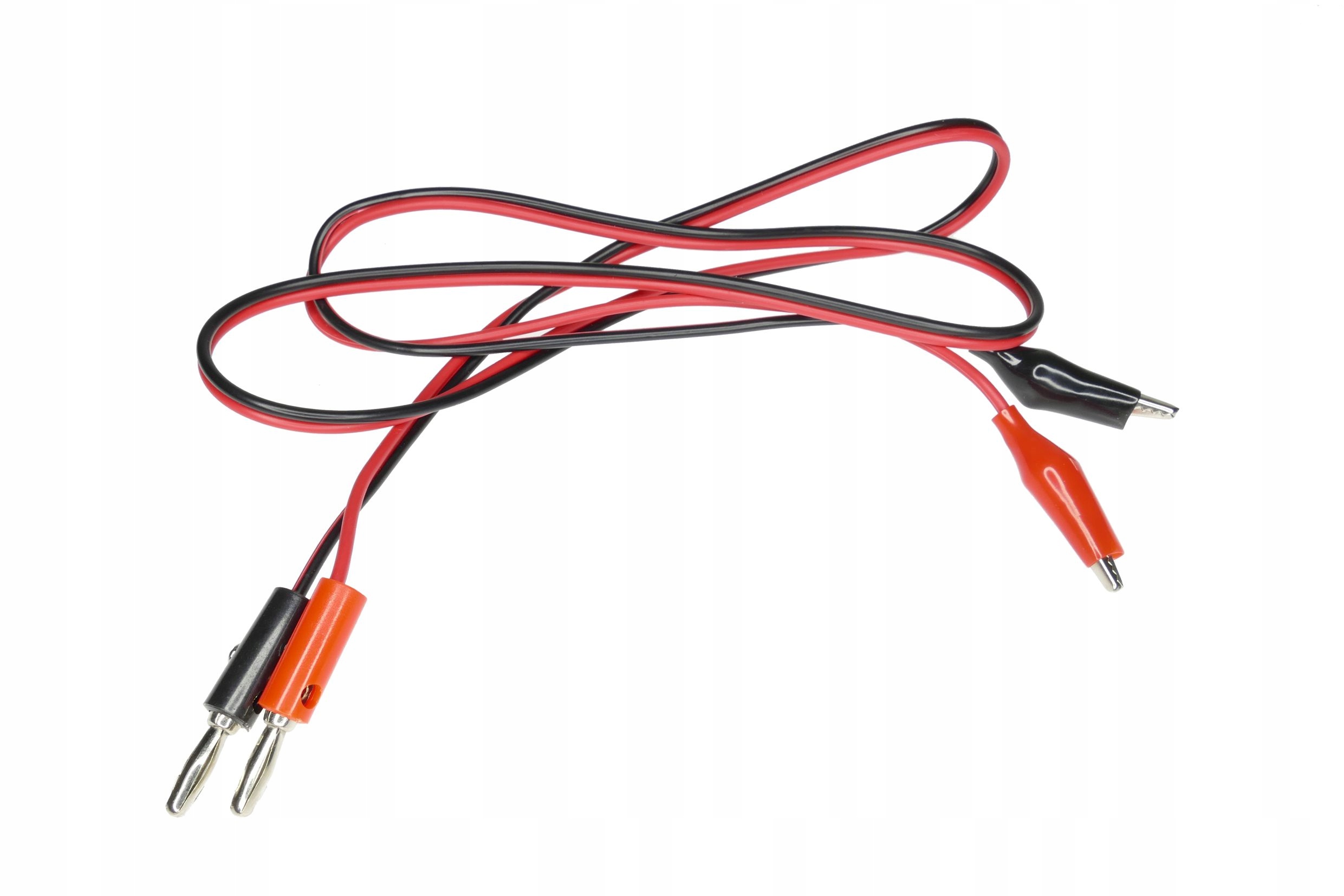 KABEL DO MIERNIKA WTYKI BANANOWE - KROKODYLKI 1M