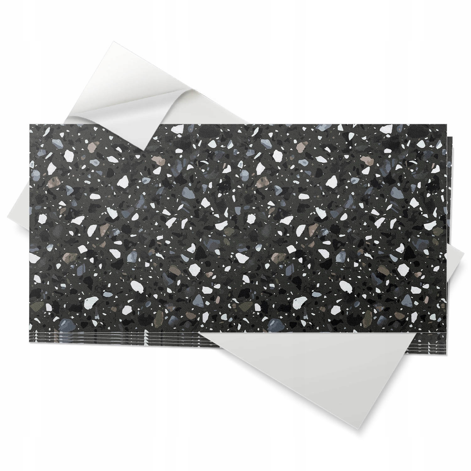 Nástěnné dlaždice s Pvc grafikou 6 ks 60x30 cm Kamenný vzor s fragmenty