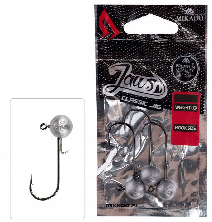 MIKADO GŁÓWKA JAWS CLASSIC JIG BN 10g-4/0 op.3szt.