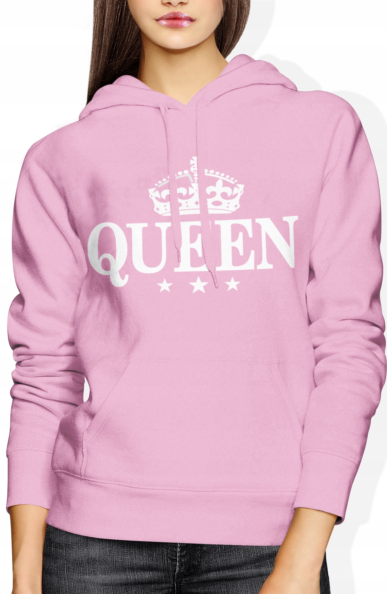 

Damska Bluza Z Kapturem Queen Królowa Rozm. L