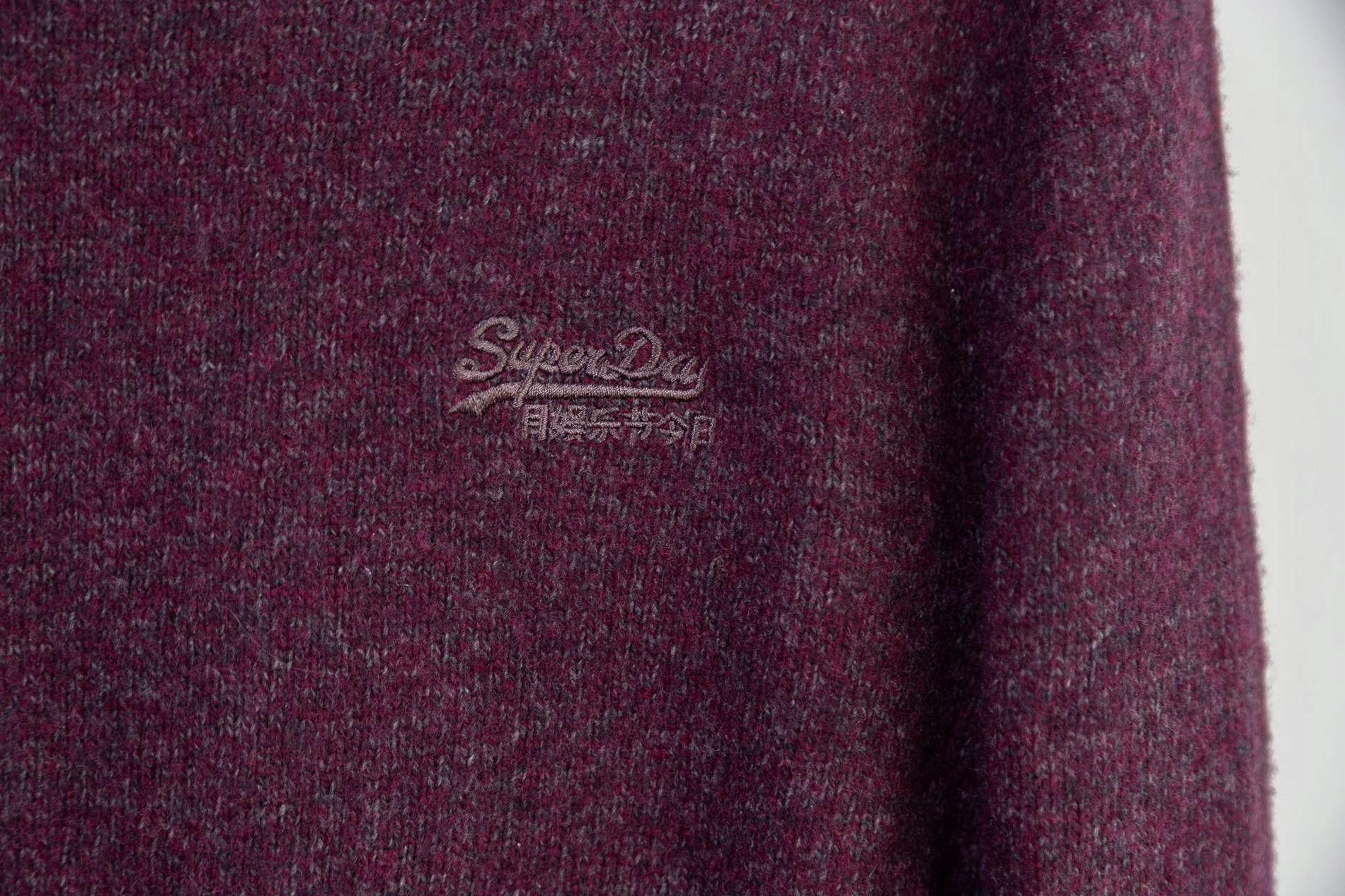Superdry sweter Męski wełniany S Lambswool Rozmiar S