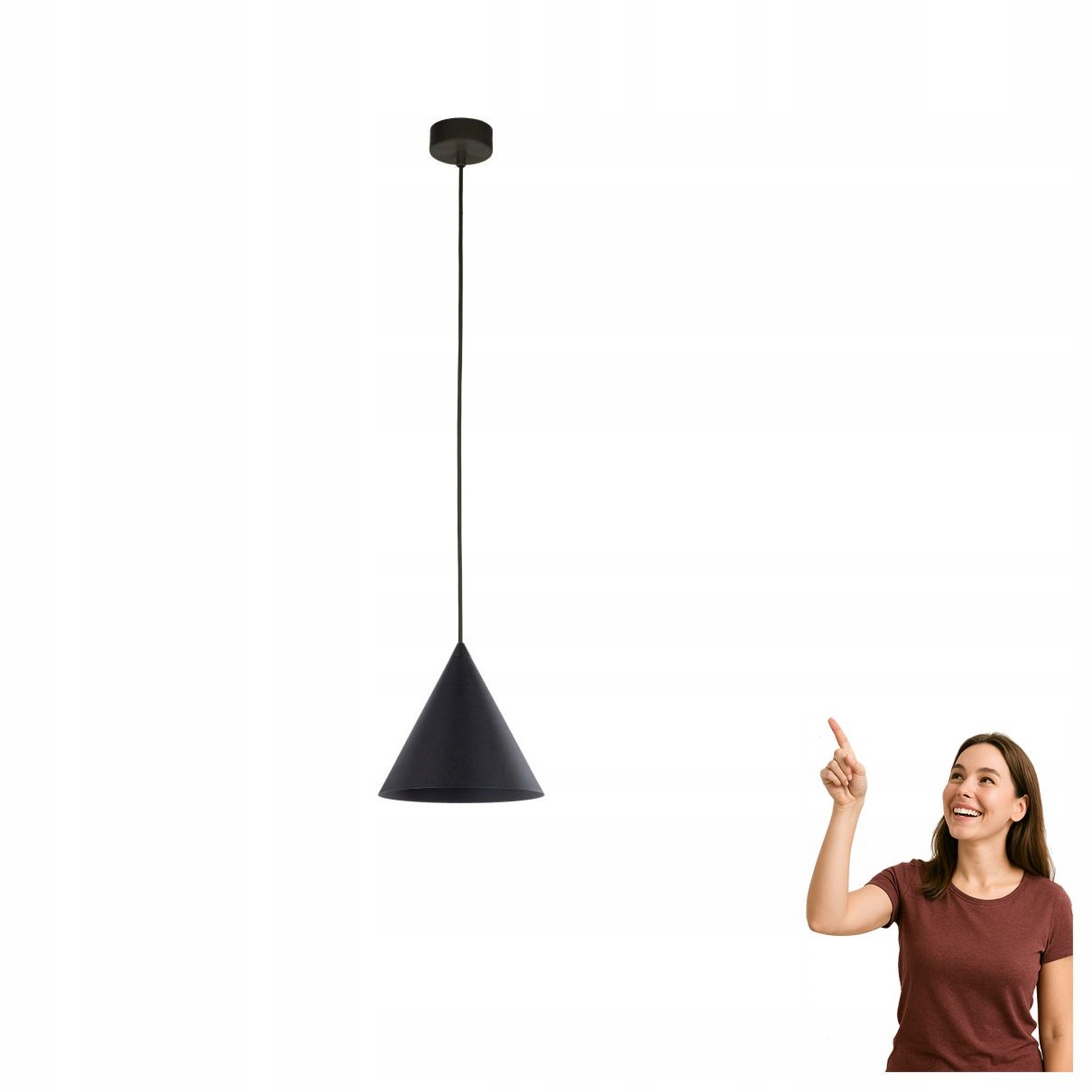Závěsná lampa Cono Black 10058 Tk Lighting