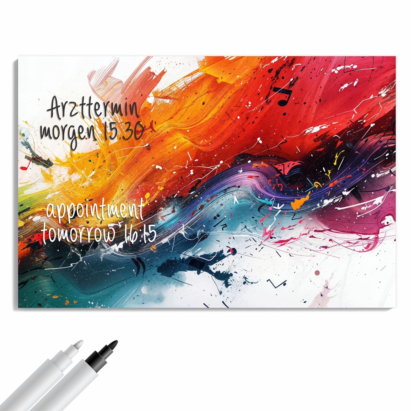 Magnetická tabule Exploze barev 60 × 40 cm