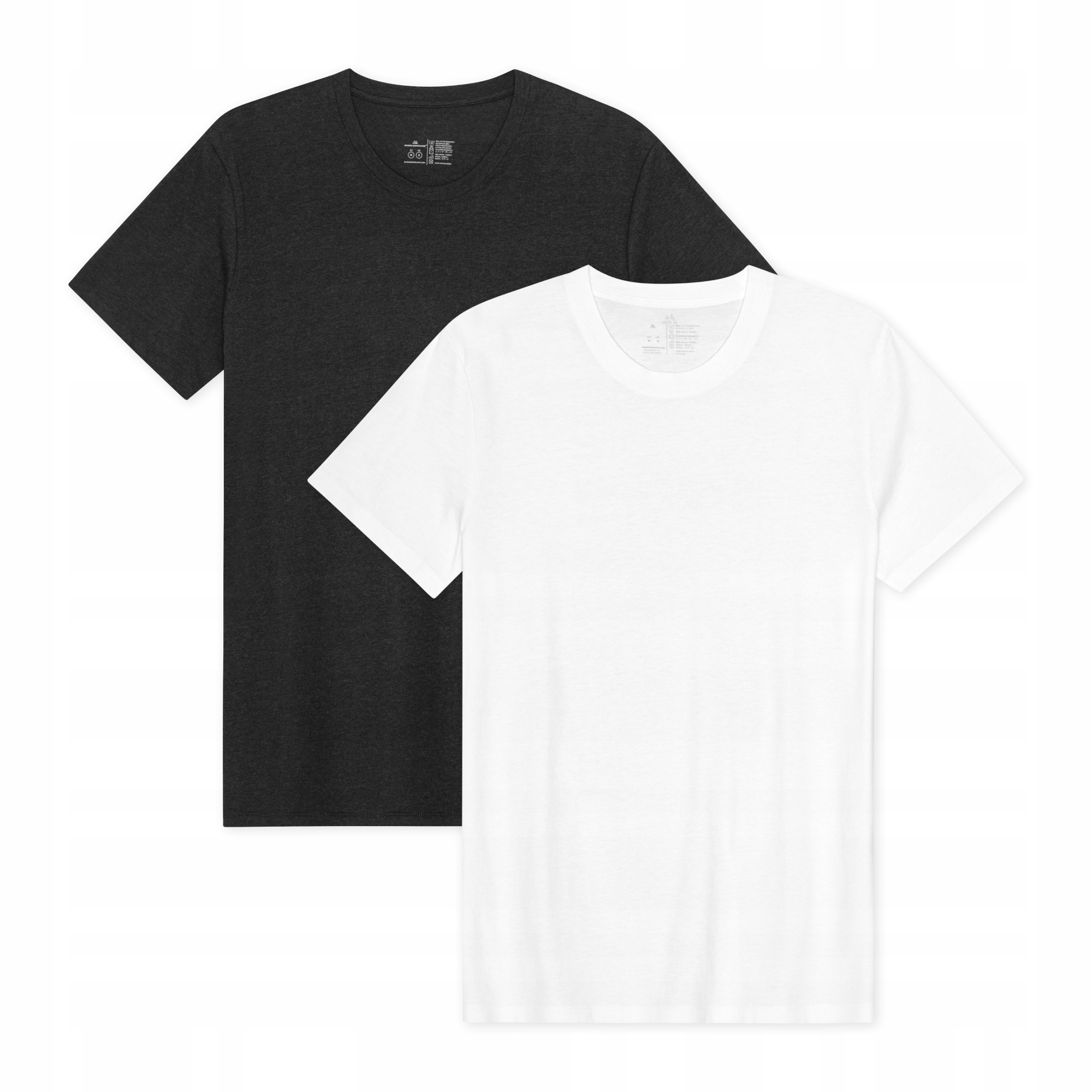 Koszulki Męskie Bawełniane Danish Endurance T-shirt Okrągły Dekolt 2-pak XL