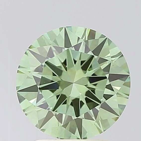 Diament laboratoryjny Diament Expert 2.00 ct ROUND Fancy Vivid Green VS2 (I