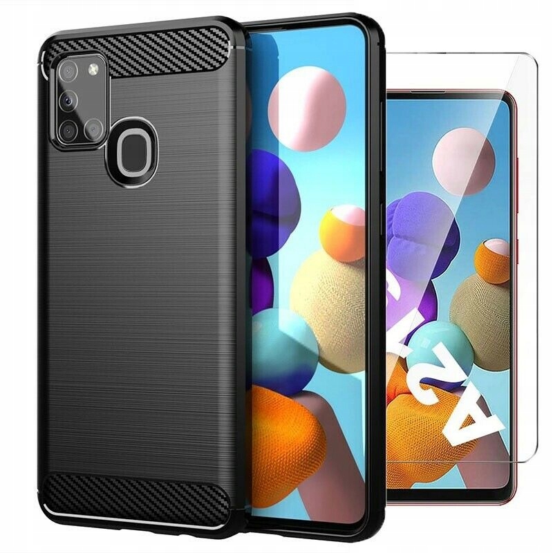 

Etui Carbon do Samsung Galaxy A21S + szkło 9H