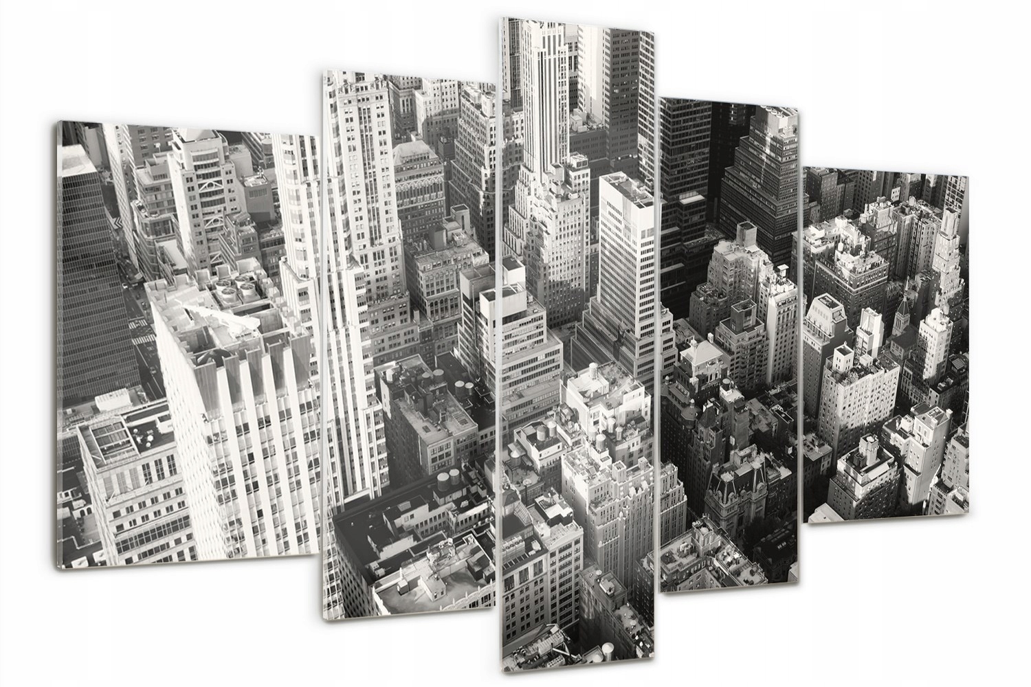 

Obraz szkło tryptyk do salonu Nowy Jork lot ptaka