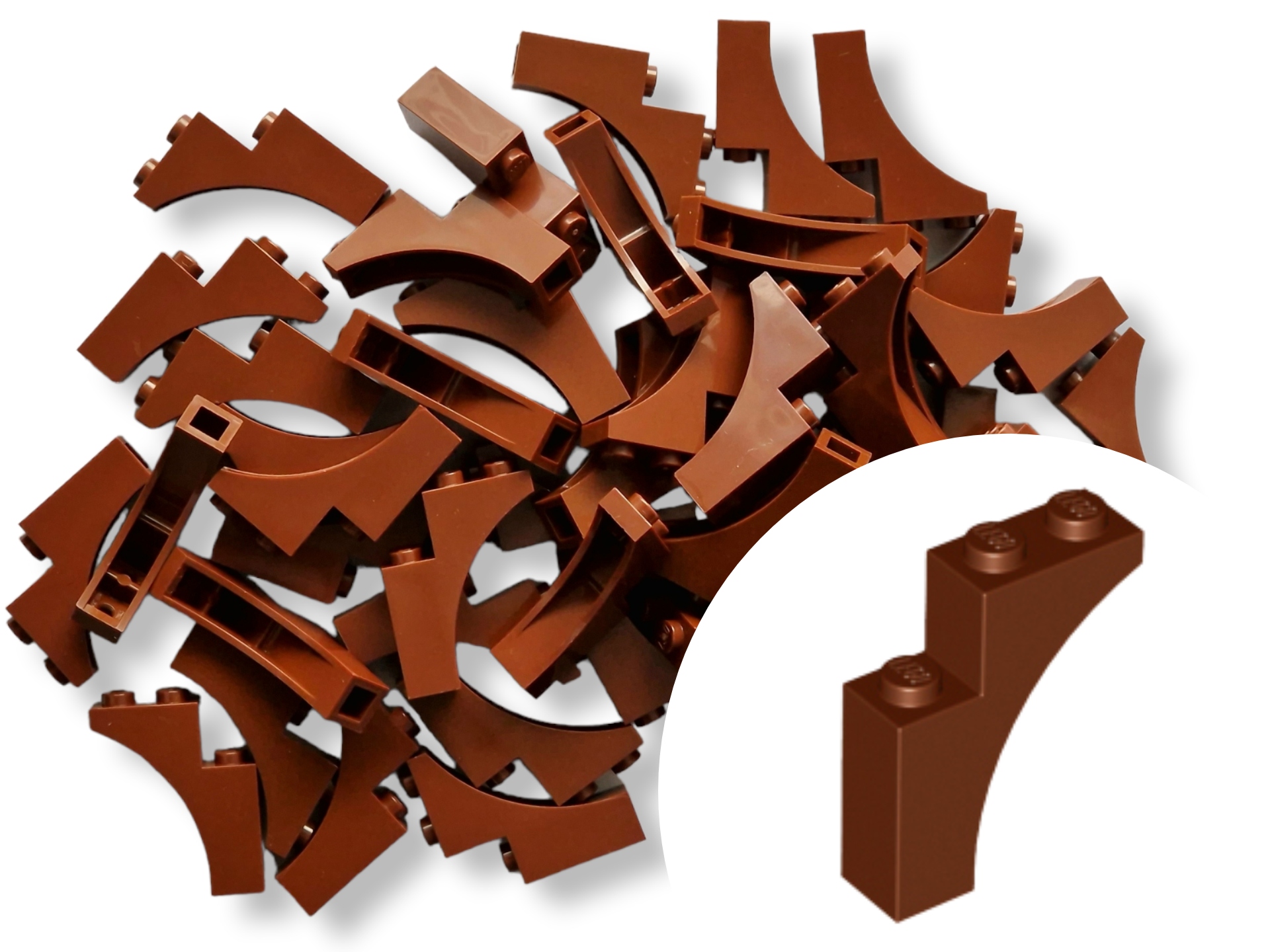 

Lego 13965 Brick Łuk Arch 1x3x3 Brown Brązowy 6szt