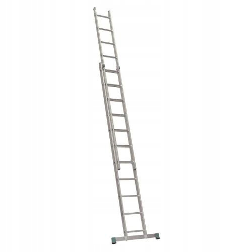 Rebrík Al, 2 x 7 priečok, 1,99 m, 3,13 m, výsuvný, Alve 7207