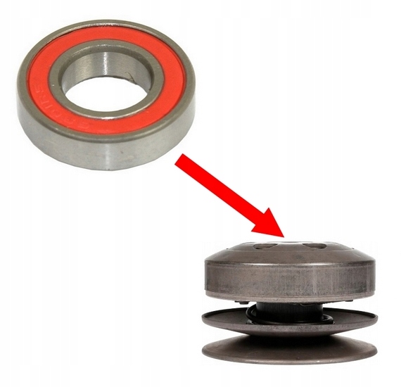 Łożysko Tylnego Sprzęgła 12x24x6 mm Skuter Boxter 50 4T