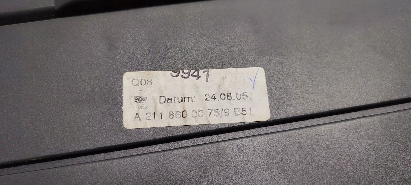 blinds boot Mercedes W211 3,0 CDI V6