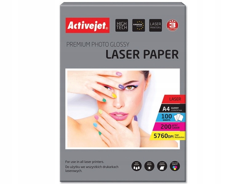 

Papier fotograficzny Activejet AP4-200G100L