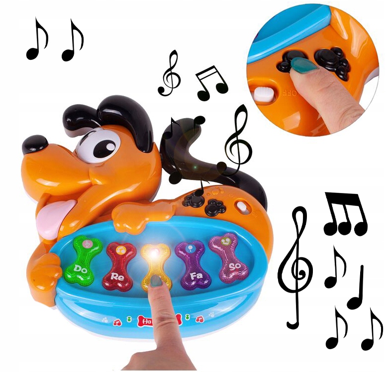 Pianinko Interaktywne Organki Muzyczne Piesek 18+ Marka Stator
