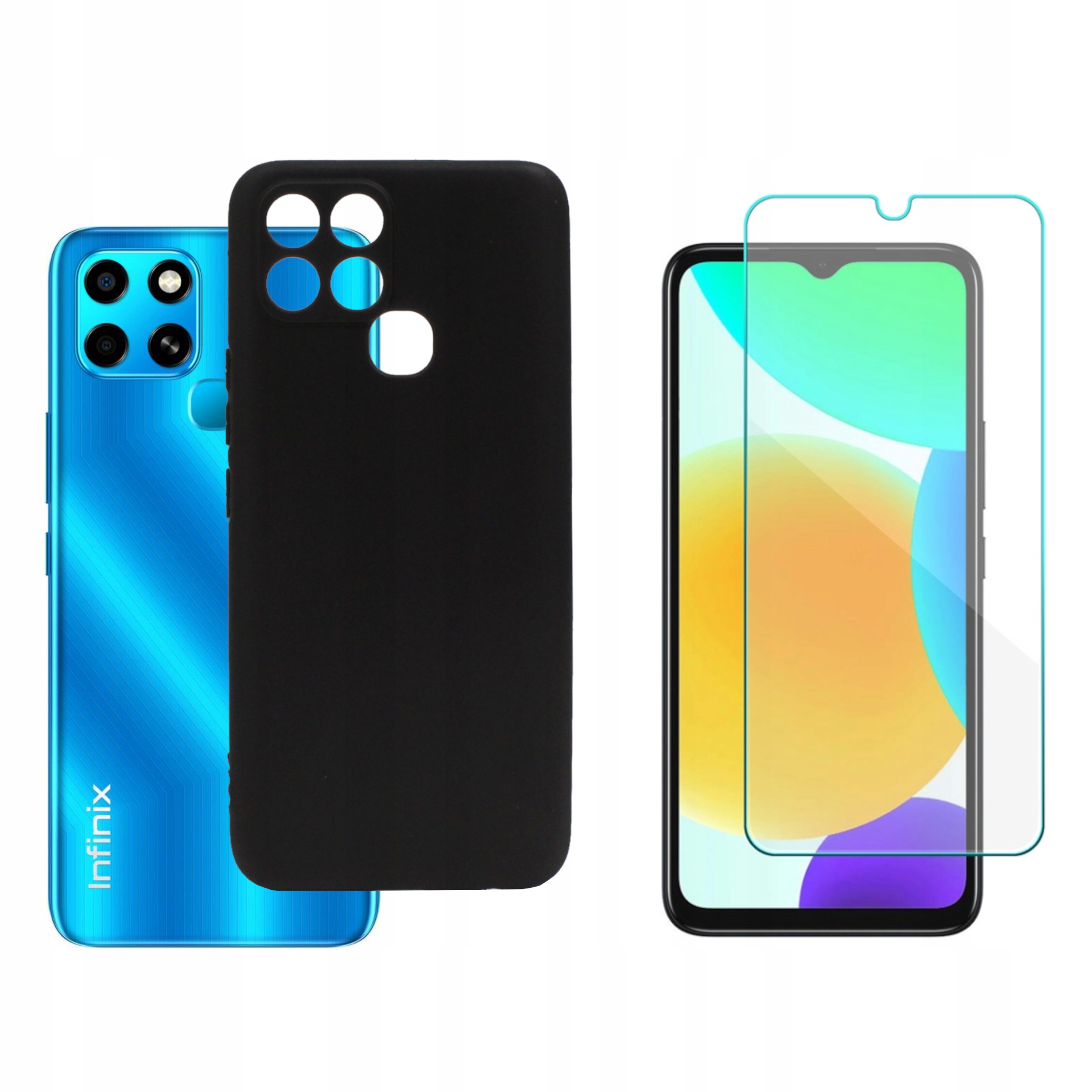 

Etui Jelly do Infinix Smart 6 Hd czarne Matt+szkło