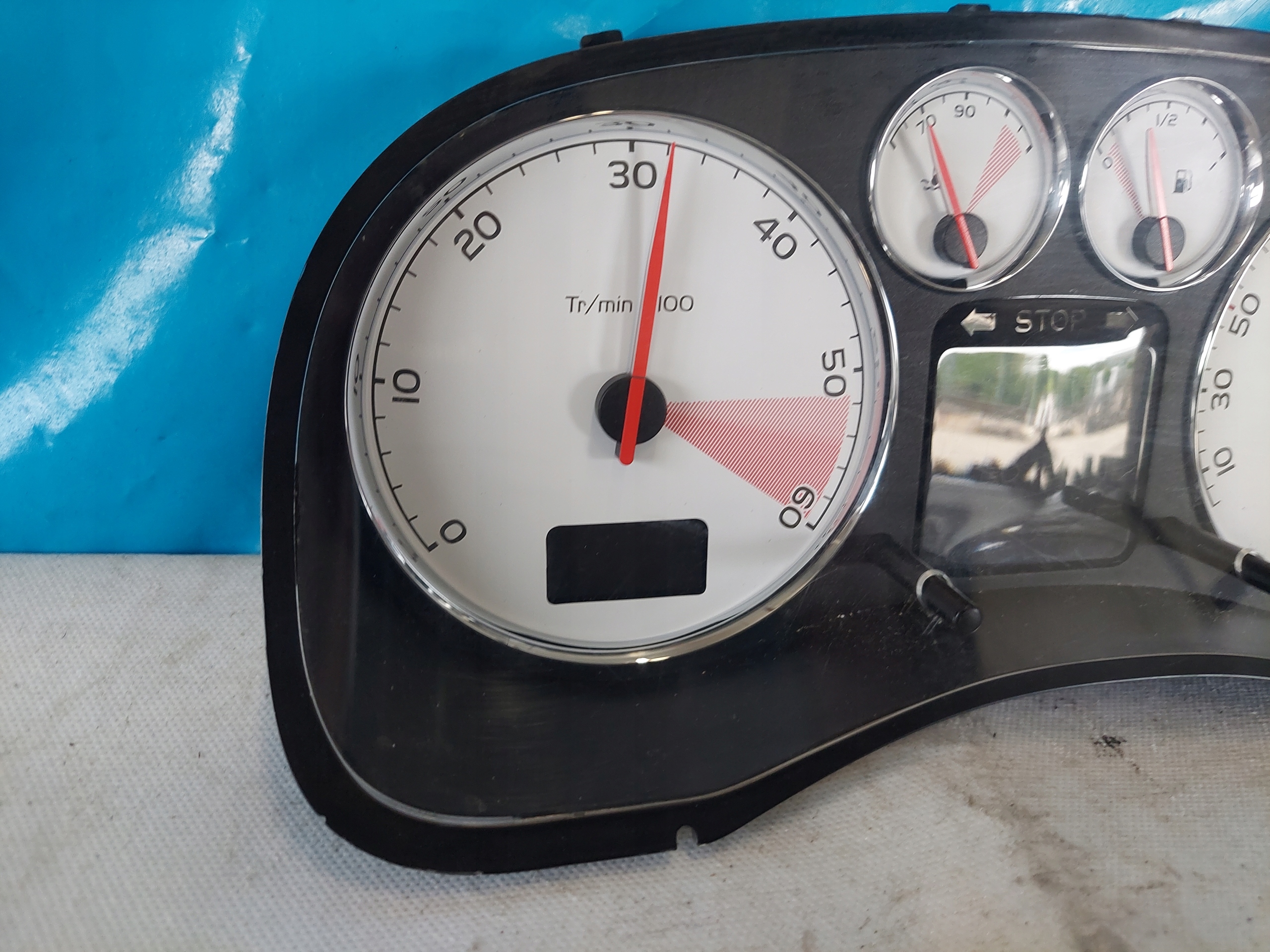 dials clock PEUGEOT 307 CC 2.0 HDI P9655925880