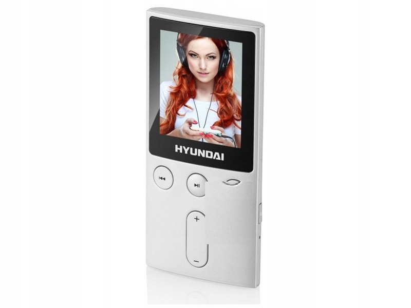 ODTWARZACZ HYUNDAI MP4 / MP3 DO 15h 8GB RADIO FM DYKTAFON SŁUCHAWKI USB