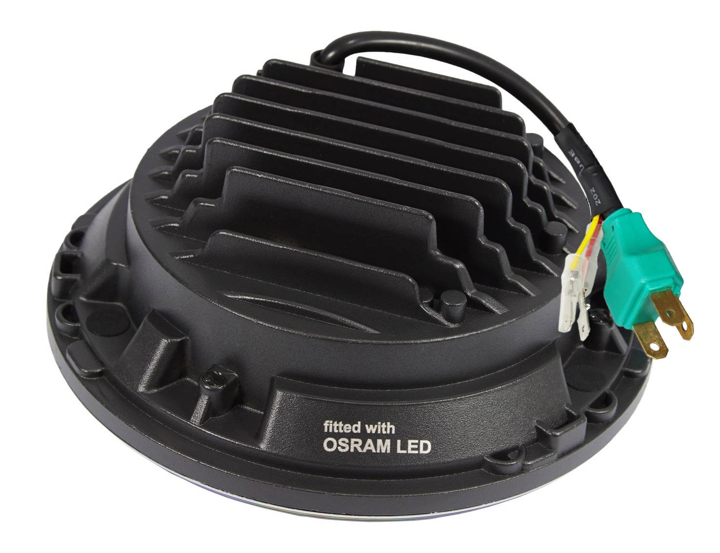 lampa LED chipy OSRAM 7 cali reflektor DRL chrom Numer katalogowy części LED-OSRAM-71C-DRL-3-AS + can