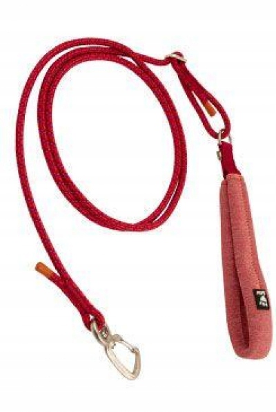Levně Vodítko Hurtta Adjustable lanové červené 120-180cm/6mm