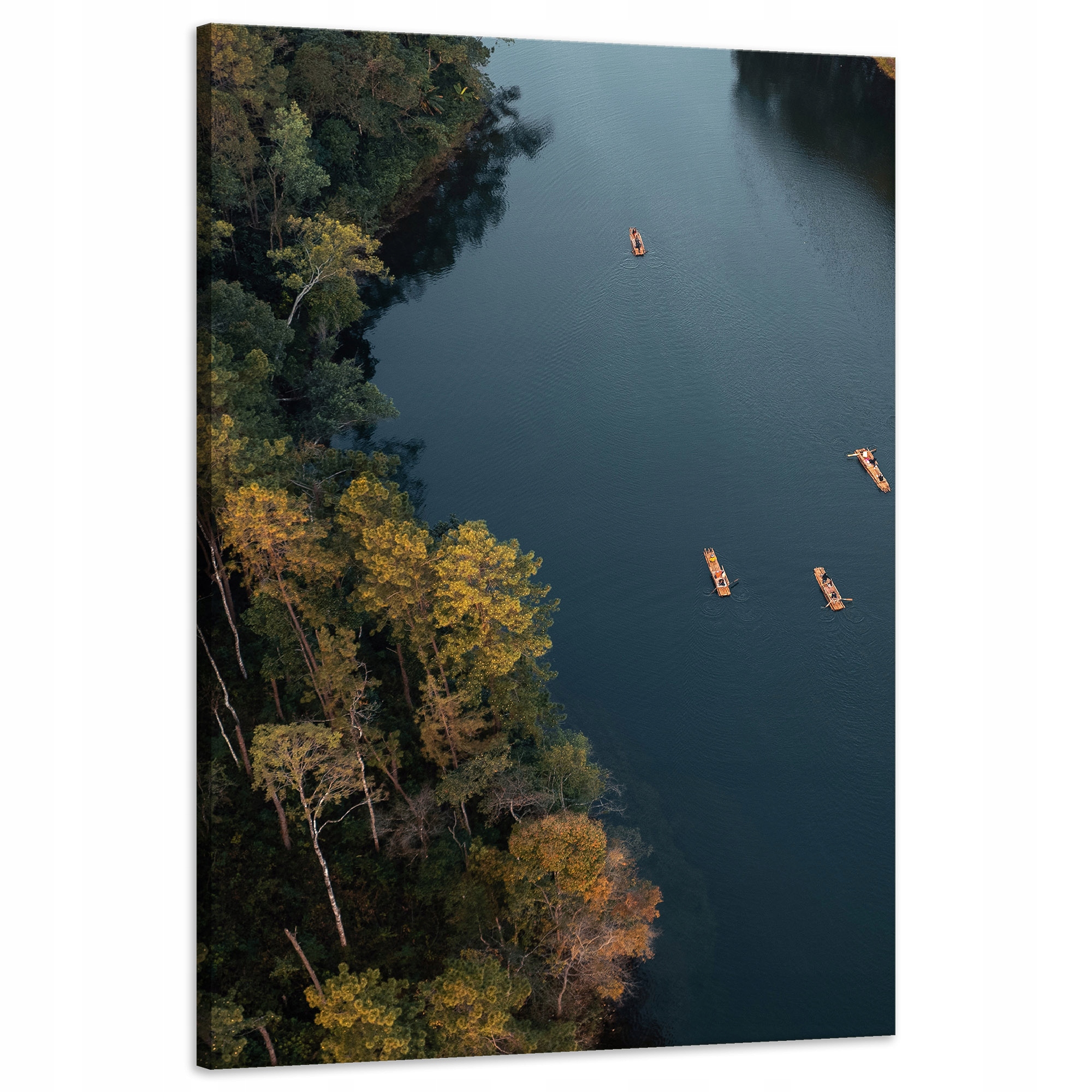 Obraz na plátně Splav Kajakem Les Řeka Příroda 60x90 cm